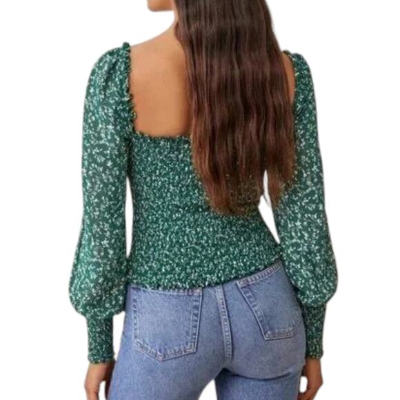 Reformation Pinto Top in Coriander - Picture 3 of 11